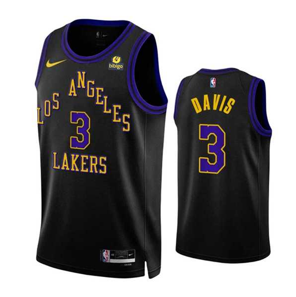 Men's Los Angeles Lakers #3 Anthony Davis Black 2023-24 City Edition Stitched Basketball Jersey Dzhi,We sell and wholesale Men's Los Angeles Lakers #3 Anthony Davis Black 2023-24 City Edition Stitched Basketball Jersey Dzhi on line form chian!